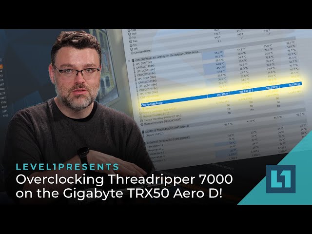 Overclocking Threadripper 7000 on the Gigabyte TRX50 Aero D!