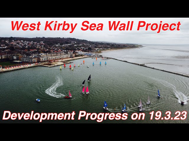 West Kirby Sea Wall Development Progress on 19.3.23