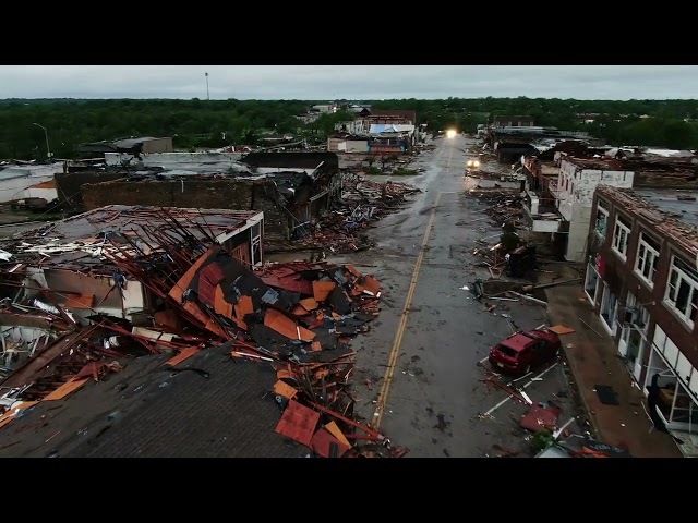 DEVASTATING Tornado Aftermath in Sulphur, Oklahoma 4/28/2024 *Drone*