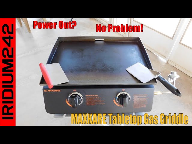 Prepper Emergency Cooking: MaxKare Tabletop Gas Griddle!
