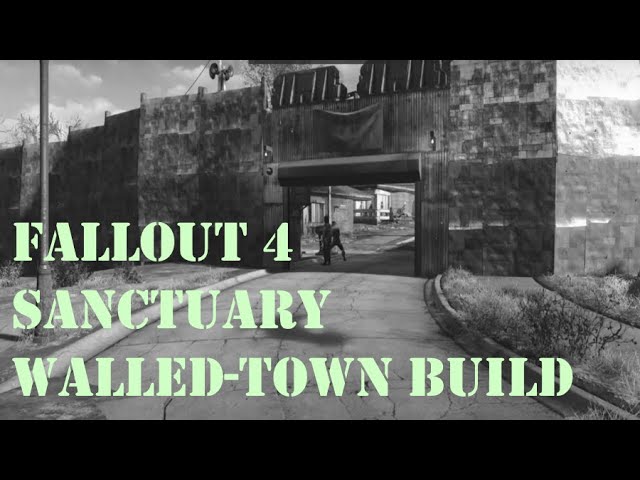 Fallout 4 Sanctuary Walled-Town Build