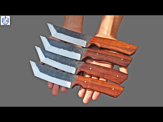 How To Make Handcrafted Carbon  Steel Tanto knife in Factory #rajputknives