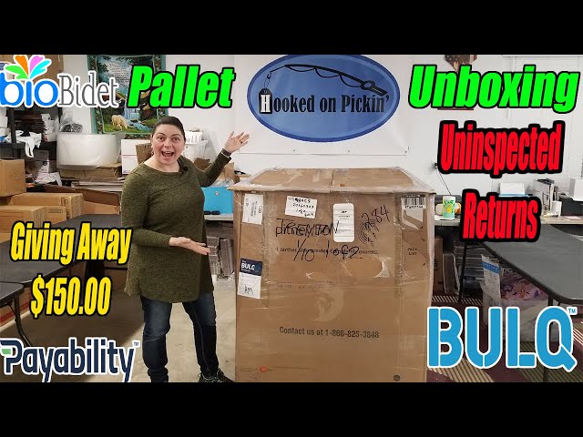 Bulq.com Pallet Unboxing Uninspected Returns Retails $6,700.00 Online Reselling Bidet