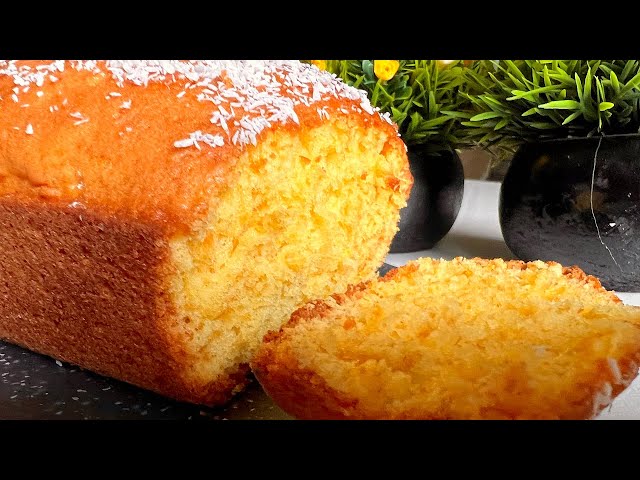 The famous orange cake that drives the whole world crazy melts in your mouth ! Recipe in 10 minutes