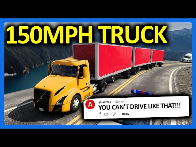 They got MAD at Me for Driving at 150mph in American Truck Simulator...
