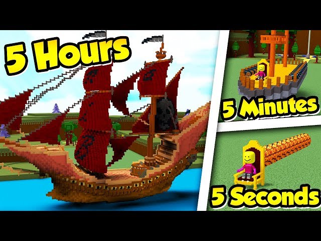 Build a Boat 5 5 5 CHALLENGE LIVE!!!! (5 Hours, 5 Minutes, 5 Seconds)