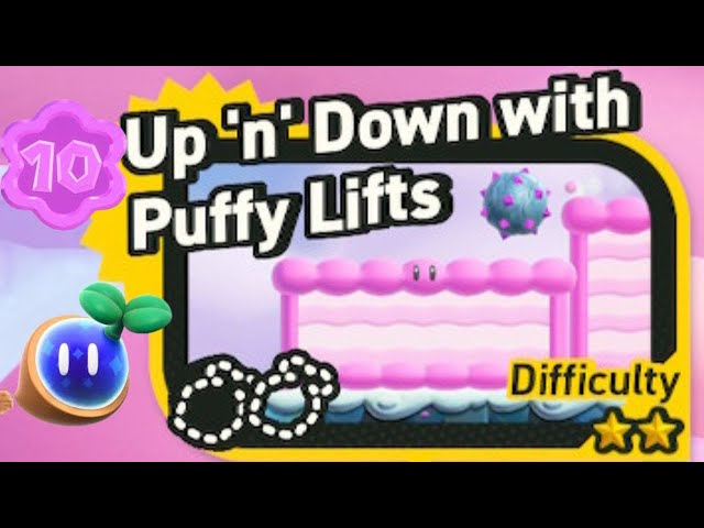 Super Mario Bros Wonder Up 'N' Down With Puffy Lifts