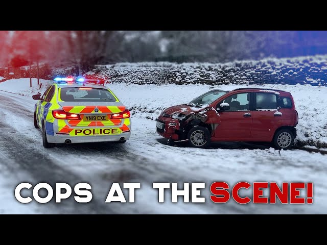 UNBELIEVABLE UK WINTER FAILS | Tow Stuck HGV with Land Rover, Helpful Cops, Snow Apocalypse! #2