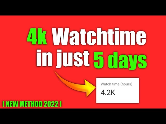 Complete 4000 Hours Watch Time In 10 Days | 100% Working Trick | Get Fast Monetization on YouTube