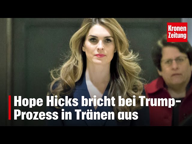 Hope Hicks bricht bei Trump-Prozess in Tränen aus | krone.tv NEWS