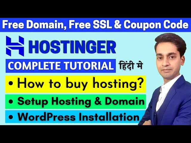How to buy web hosting from Hostinger | Hostinger Complete Hosting Account Setup Tutorial | Hindi