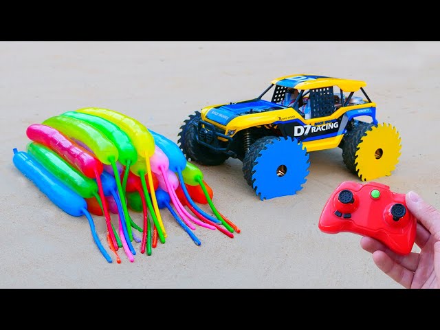Experiment: Rc Truck vs Balloons of Water !