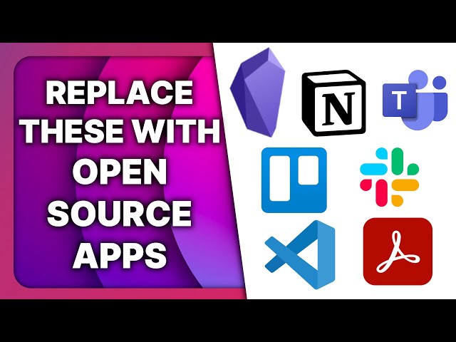 OPEN SOURCE alternatives to the MOST POPULAR productivity apps!
