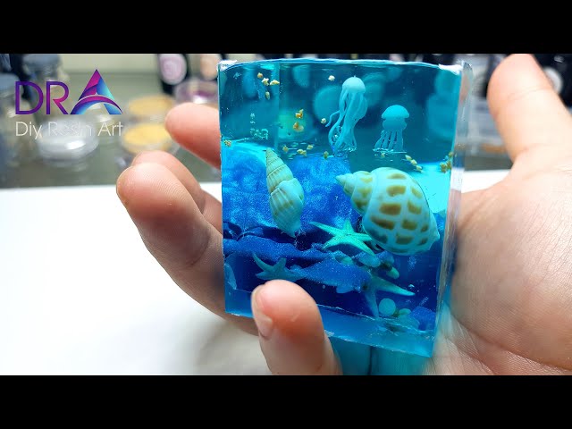 How to make Oceans miniature - Diy epoxy resin art ideas