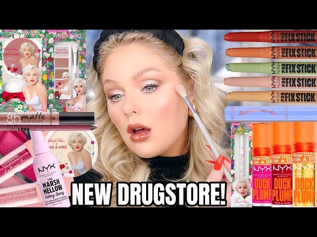 NEW *VIRAL* Drugstore Makeup Tested 😍 New Wet N Wild, NYX, Essence & more! FIRST IMPRESSIONS MAKEUP