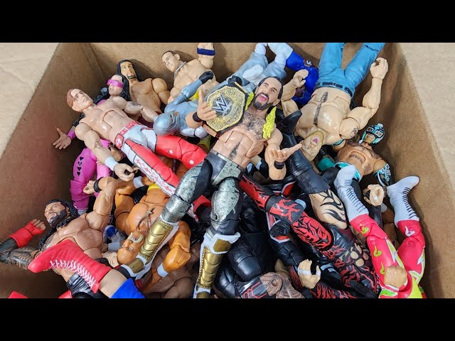MASSIVE BOX FULL OF WWE ACTION FIGURES