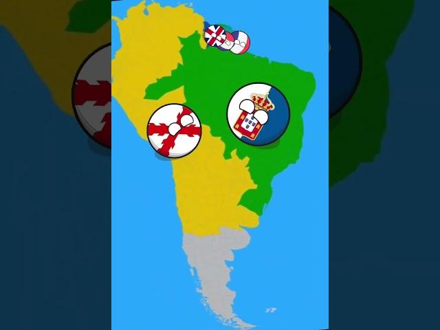 Evolucion de sudamerica 1500-2023#countryballs
