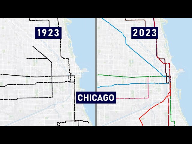 Evolution of the Chicago "L" 1892-2029 (animation)
