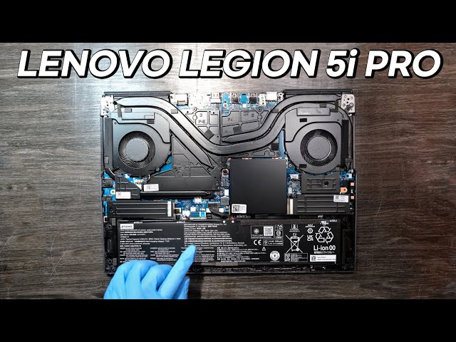 Lenovo Legion 5i Pro 16" Laptop Disassembly - New Thermal Compound!!