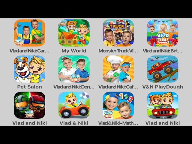 All Vlad & Niki (iOS / Android) Games: 28 Mobile Vlad&Niki Free Games (iPad Gameplay)