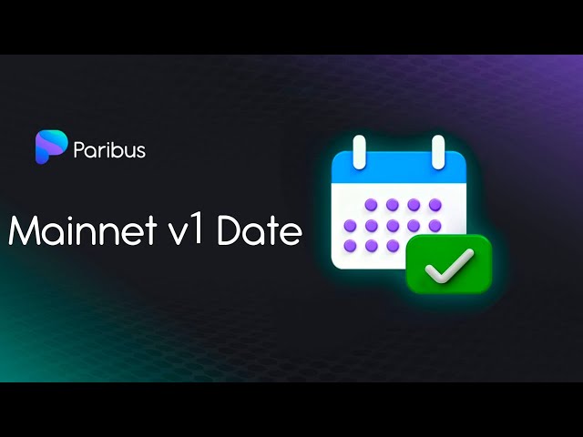 Paribus Mainnet Launch Date SET!