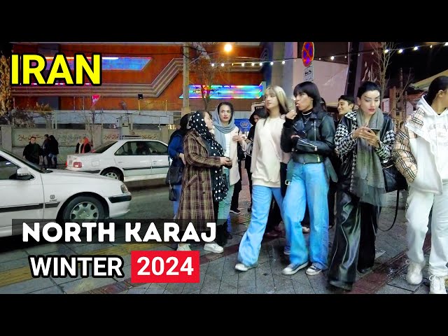 Valentine's Day in Iran 2024 - Walking Tour Vlog 4k in Karaj city