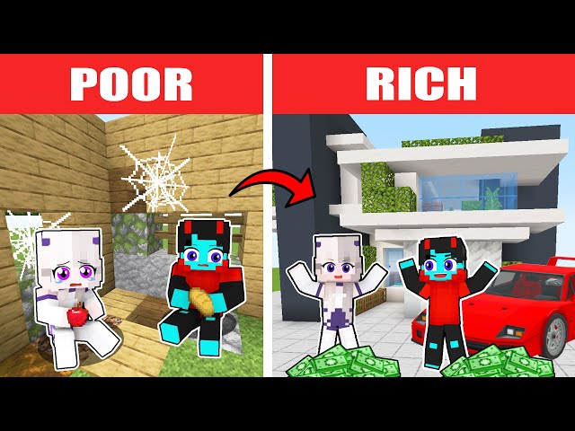 Best of Minecraft - POOR to RICH STORY!