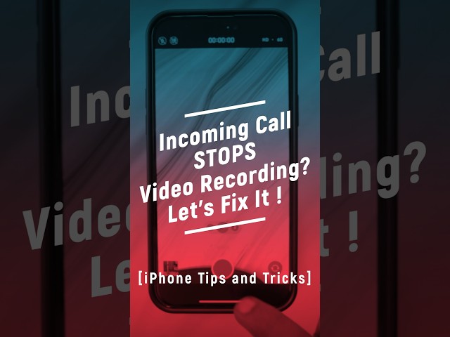 How to Block Incoming Calls while Video Recording? #Tips and #Tricks