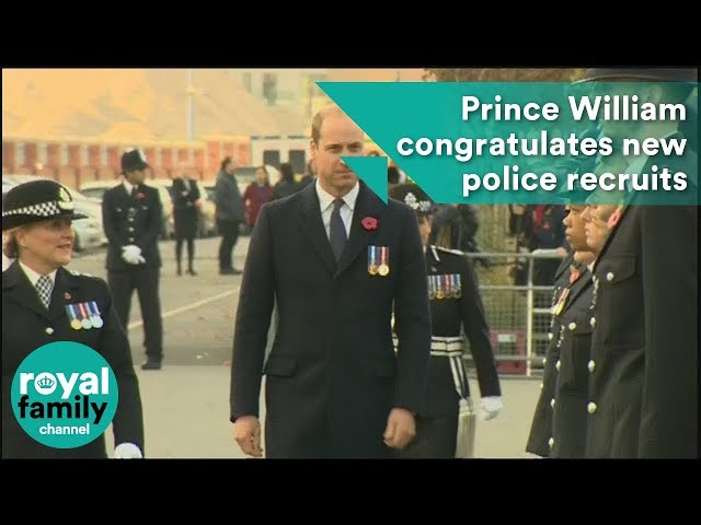 Prince William congratulates new police recruits