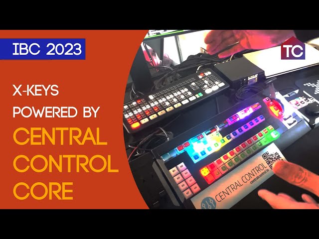 X-Keys modular ATEM or vMix switcher with Central Control Core (IBC 2023)
