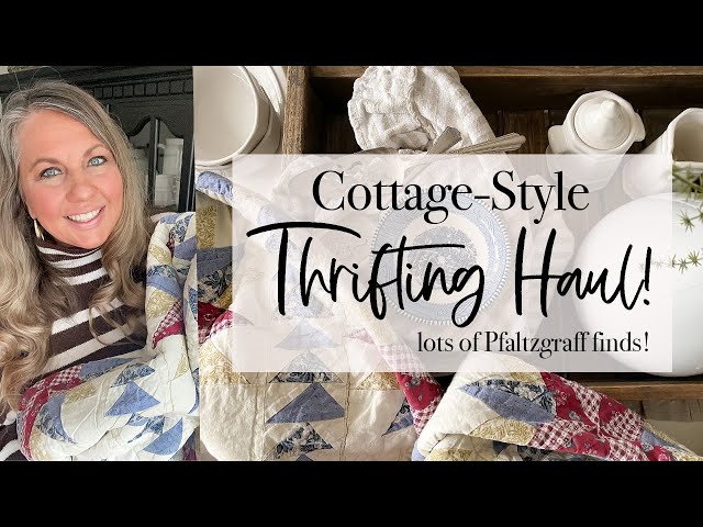 Cottage-Style Thrifting Haul | Pfaltzgraff finds | 2024