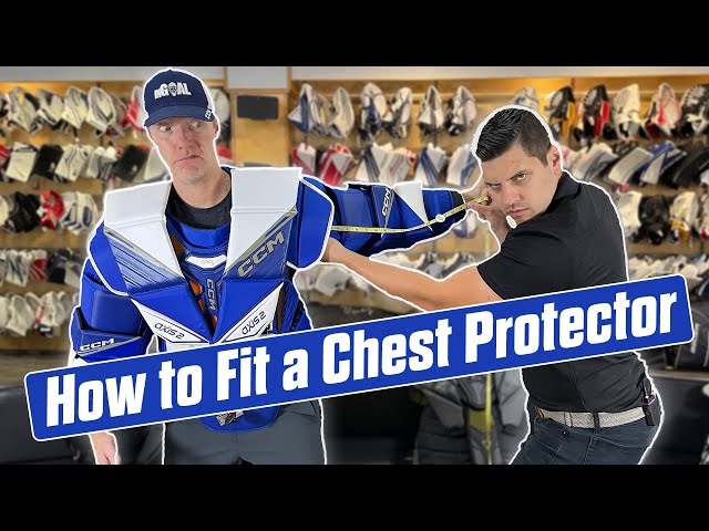 Fitting a goalie chest protector
