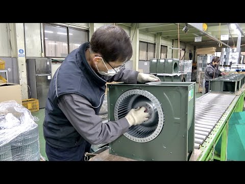 Process of Making Powerful Fan Blower. Amazing Ventilation Machine Factory