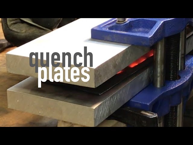 aluminum quench plate vise, stainless steel hardening, quenching