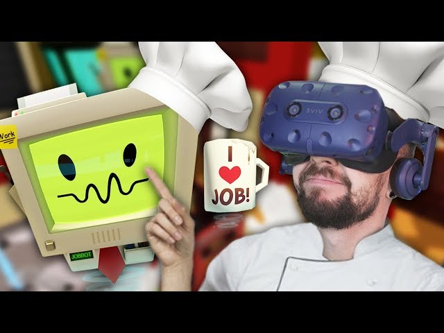 CAN YOU EVEN EAT THIS!? | Job Simulator (HTC Vive Virtual Reality)