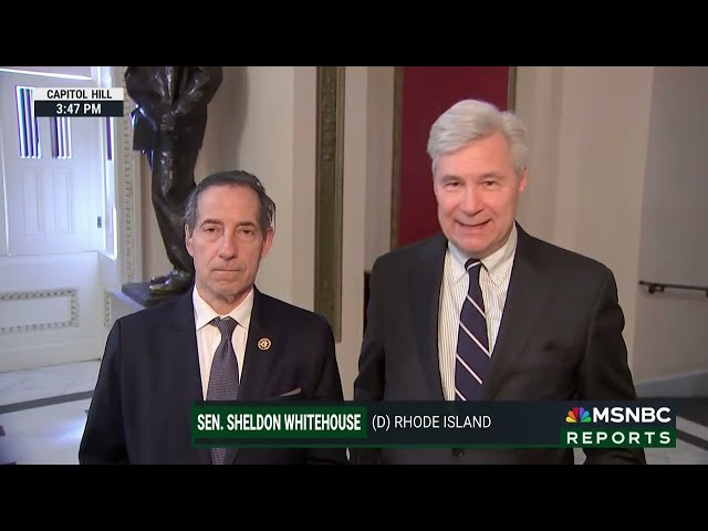 Sen. Whitehouse & Rep. Raskin Join Katy Tur to Talk Big Oil's Campaign of Lies about Climate Change