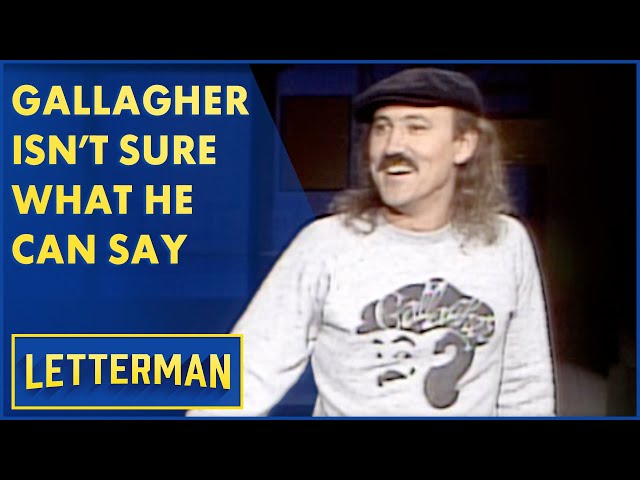 Gallagher Says Things That Most People Won't | Letterman