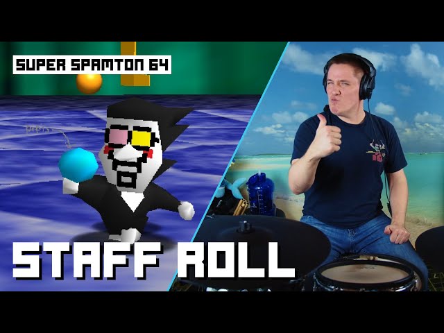 Staff Roll From Super Spamton 64 On Drums!