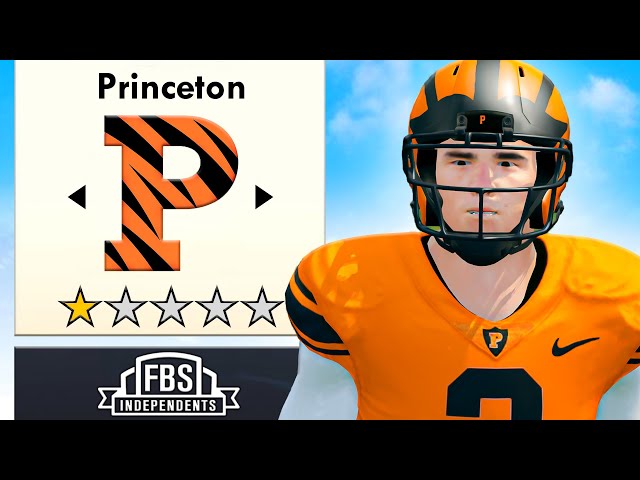 I Created Princeton in NCAA Football