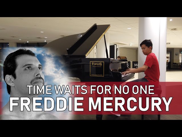 Freddie Mercury Time Waits For No One Piano at The Christie Hospital Manchester