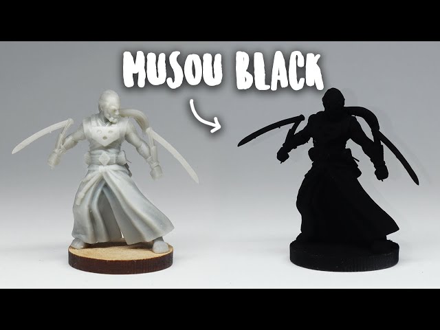 painting with the worlds blackest paint - MUSOU black