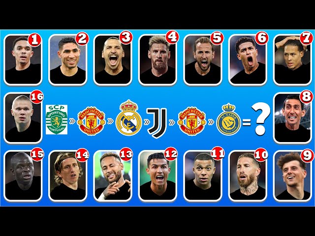(Full 44) Guess The Football Player by Their Emoji Transfer Song Car and Country