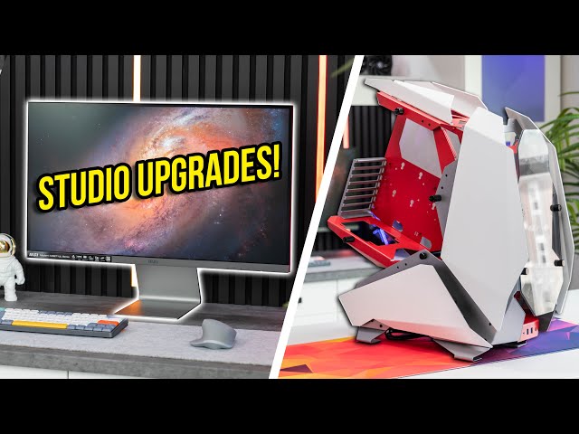 Building our Custom PC Case + Studio Upgrades!