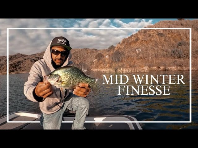 Mid Winter Finesse at Lake Casitas with Fred Klinshaw targeting Large Mouth and Croppie