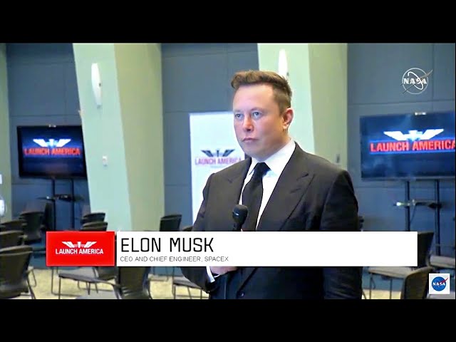 DM 2 Full Interview with Elon Musk and Jim Bridenstine by Derrol Nail from NASA