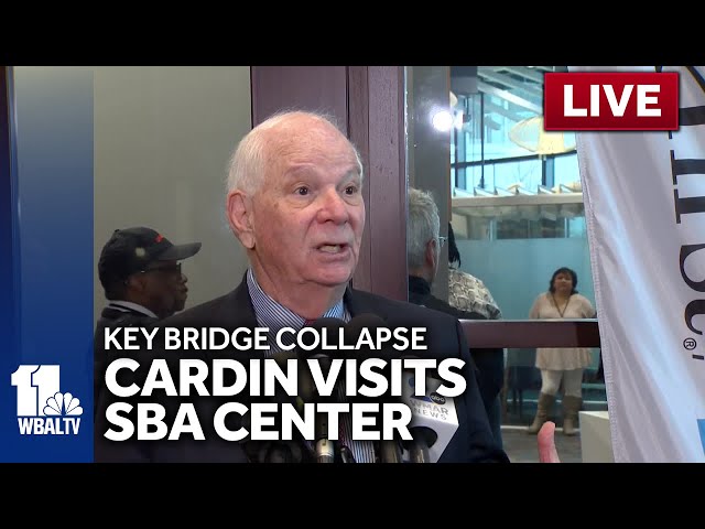LIVE: Sen. Ben Cardin visits Business Recovery Center after Key Bridge collapse - wbaltv.com