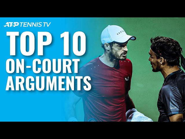 Top 10 On-Court ATP Tennis Arguments!