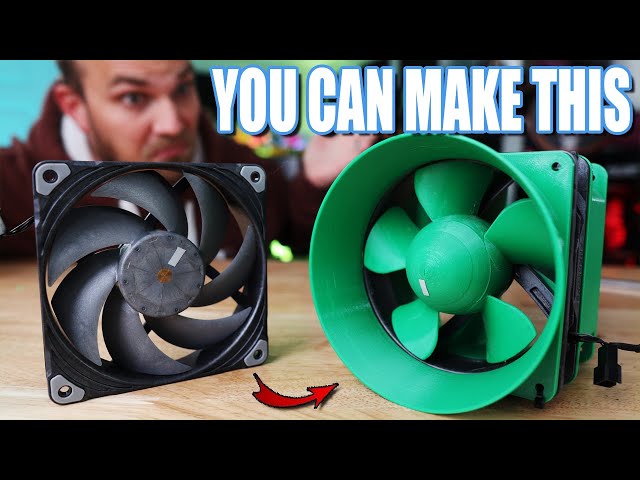can a 3D PRINTED fan outperform a COMMERCIAL fan? UNEXPECTED OUTCOME