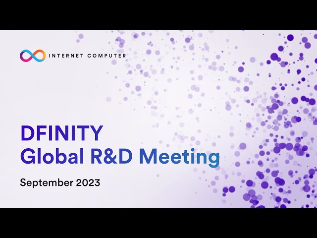 Global R&D Sept 2023 - ETH integration, vetKeys, Oisy, and Catalyze