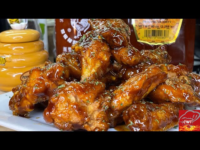 Honey Sriracha BBQ Chicken Wings | Honey Sriracha Chicken Wings #Shorts